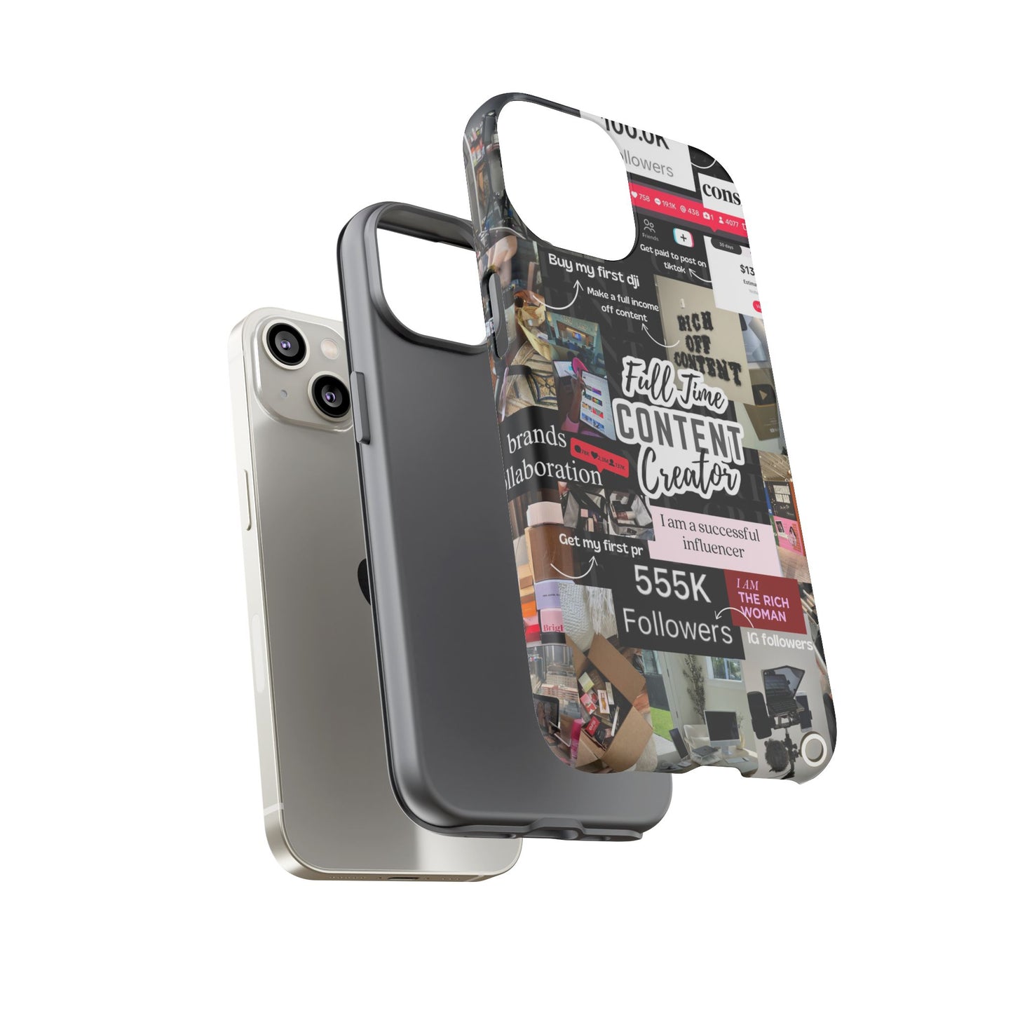 Content creat vision board Tough Cases