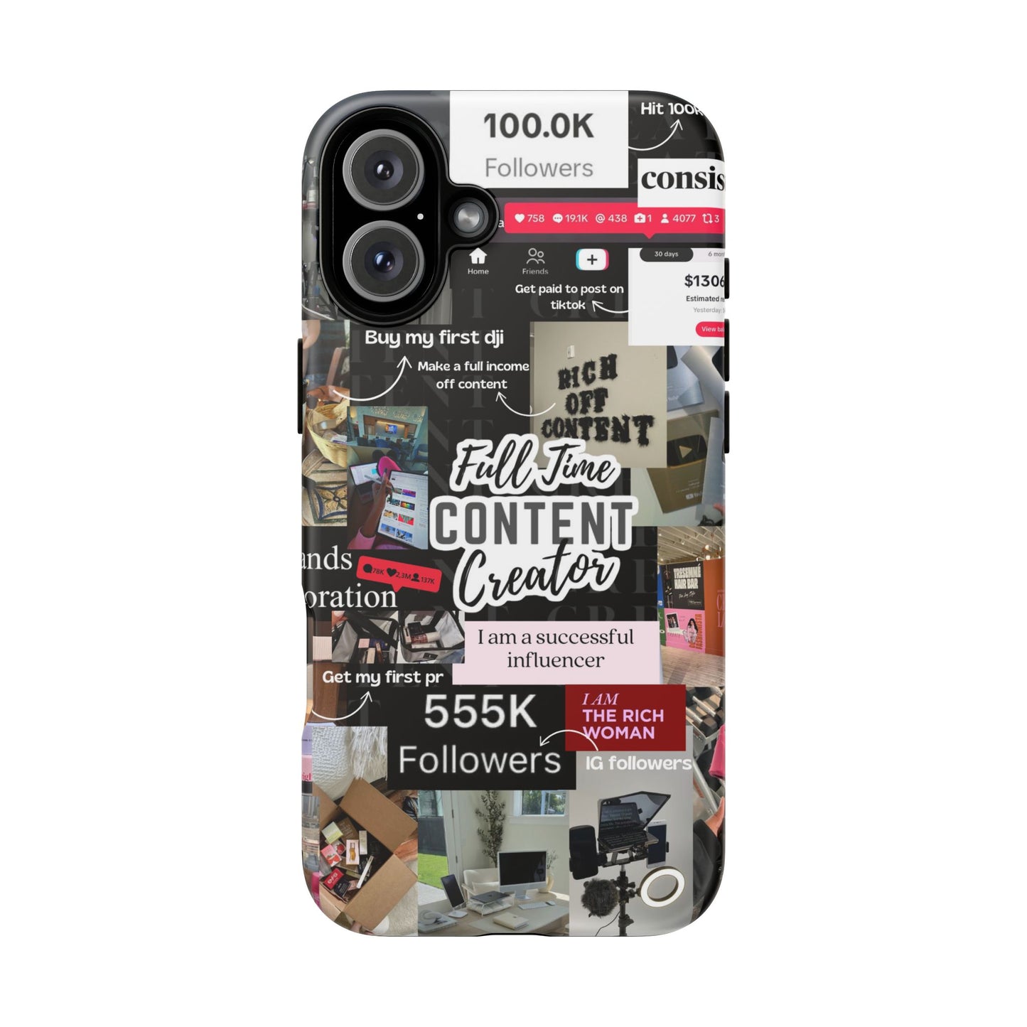 Content creat vision board Tough Cases