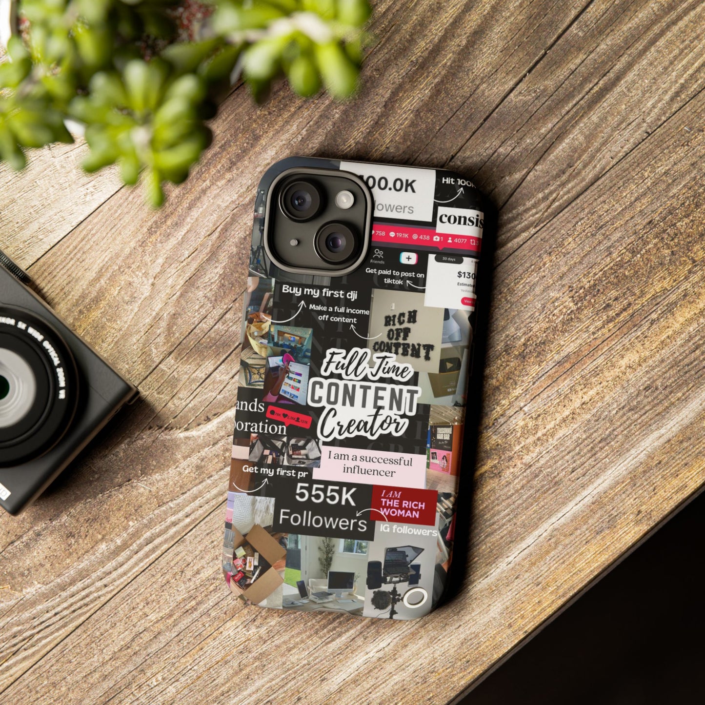 Content creat vision board Tough Cases