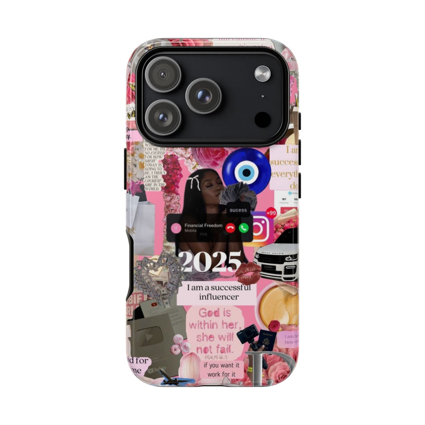 Pink girl vision board Tough Cases