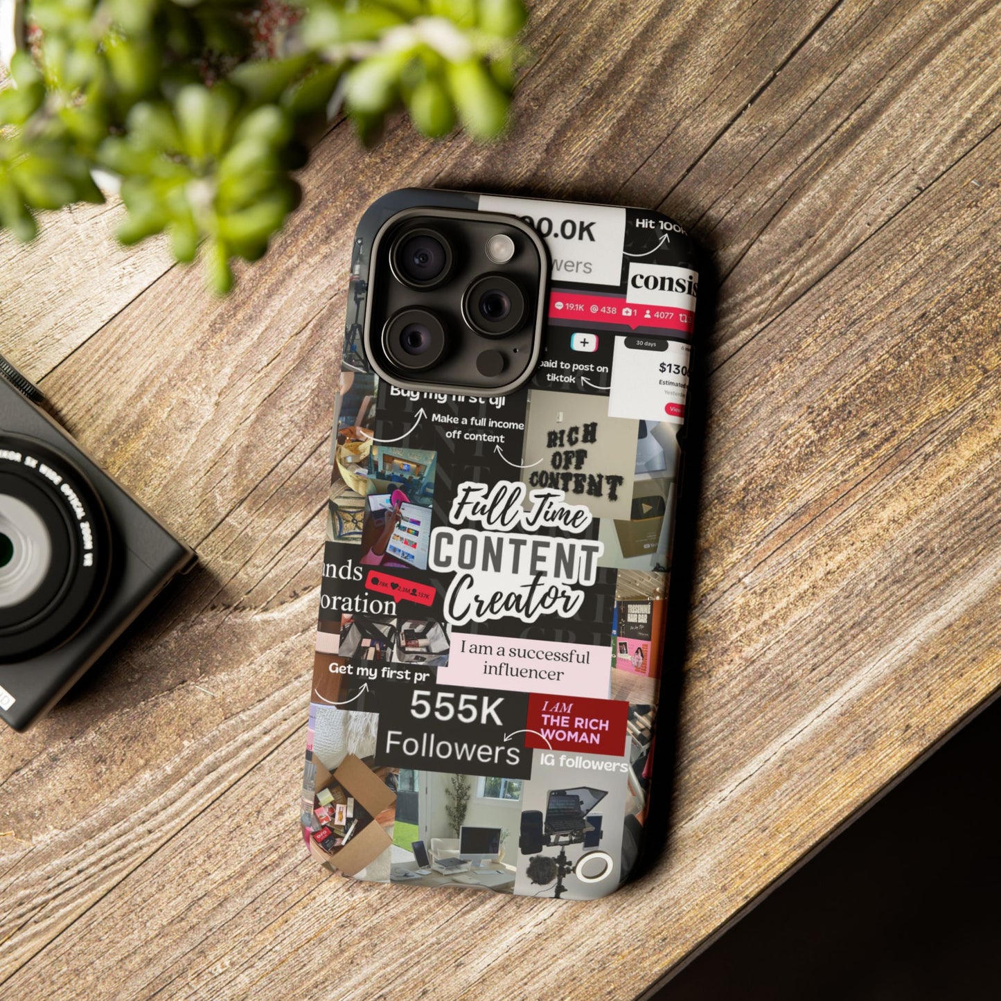 Content creat vision board Tough Cases