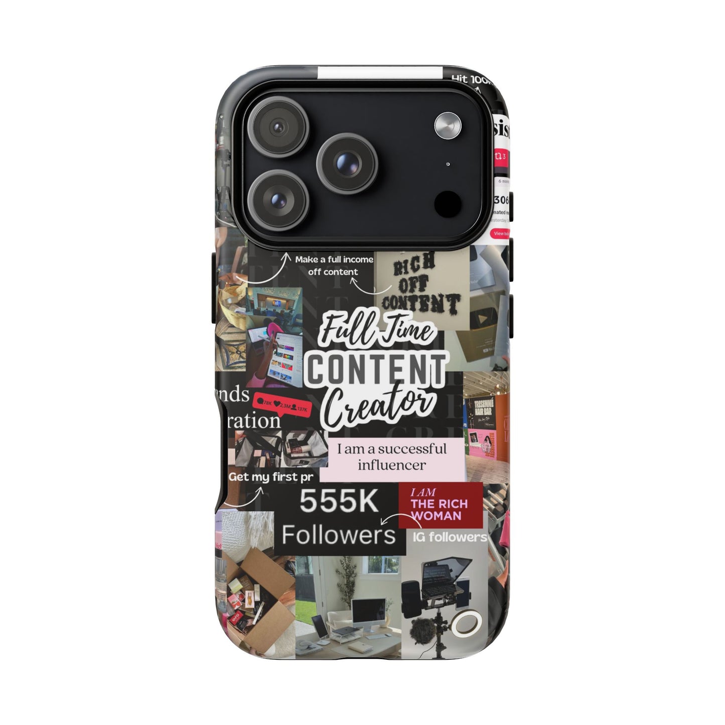 Content creat vision board Tough Cases