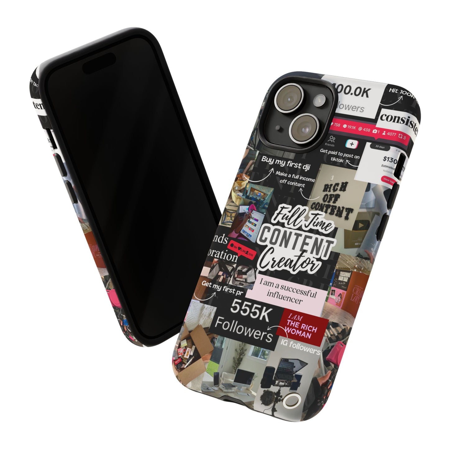 Content creat vision board Tough Cases