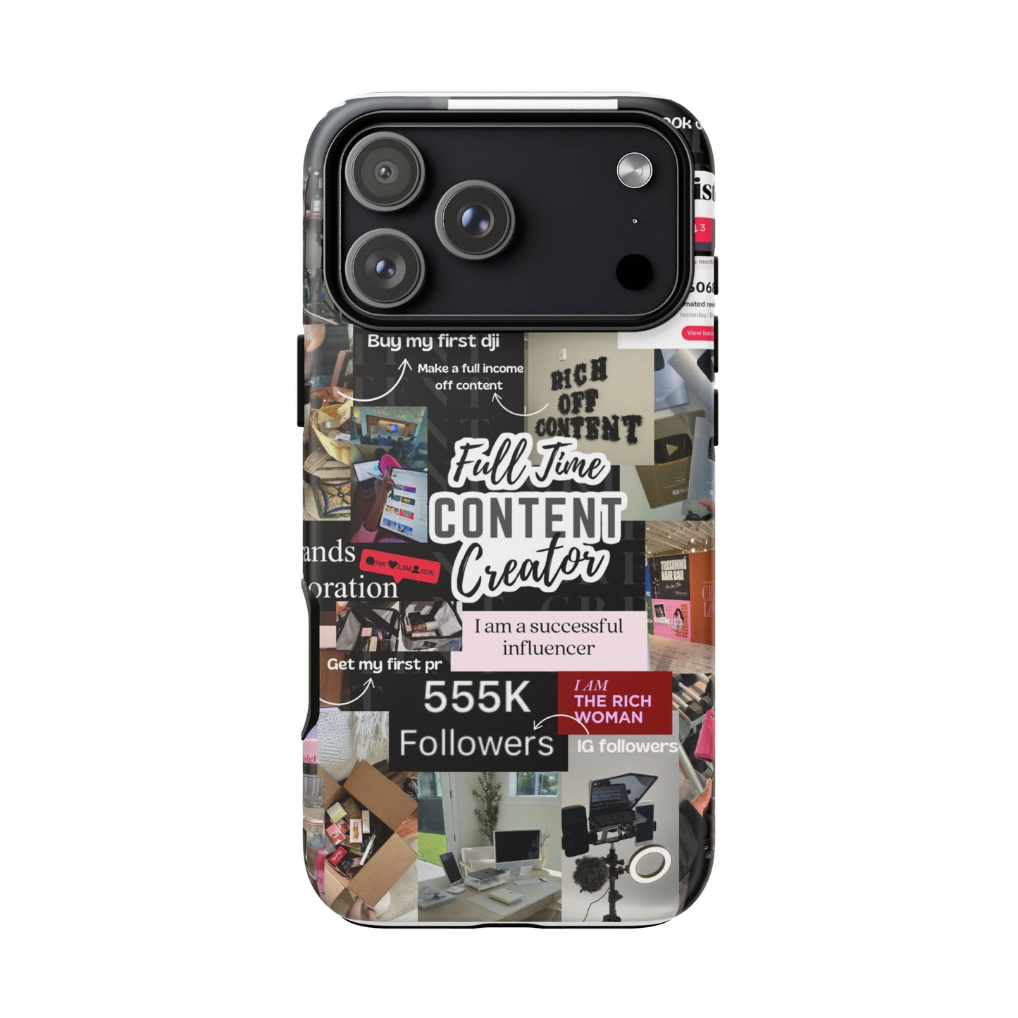 Content creat vision board Tough Cases