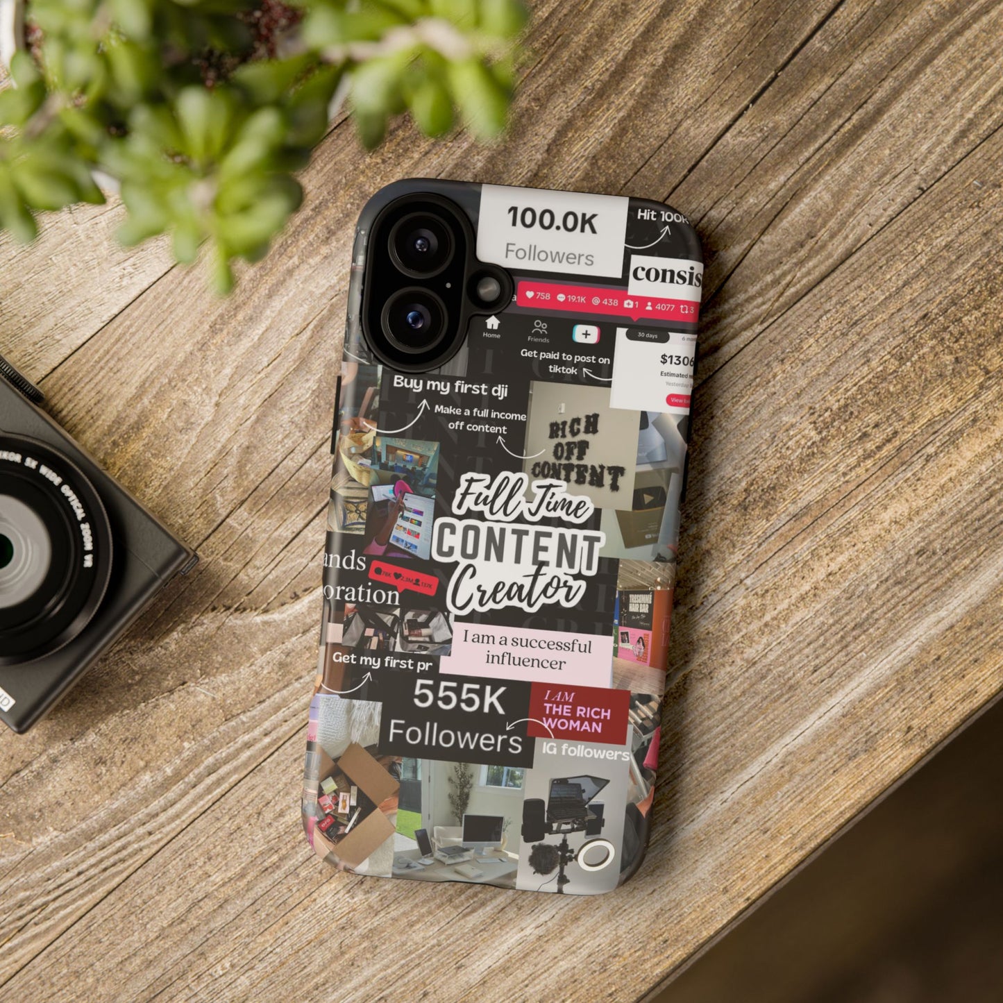 Content creat vision board Tough Cases