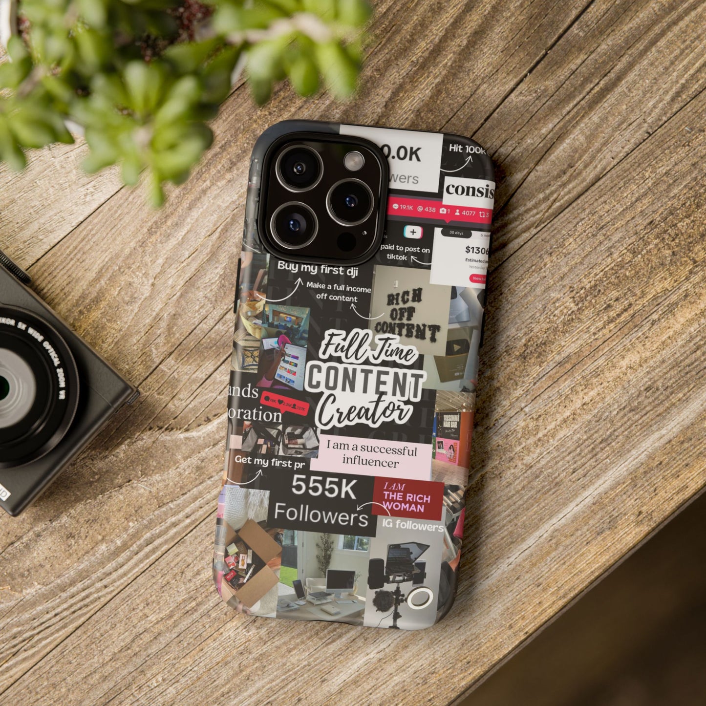 Content creat vision board Tough Cases