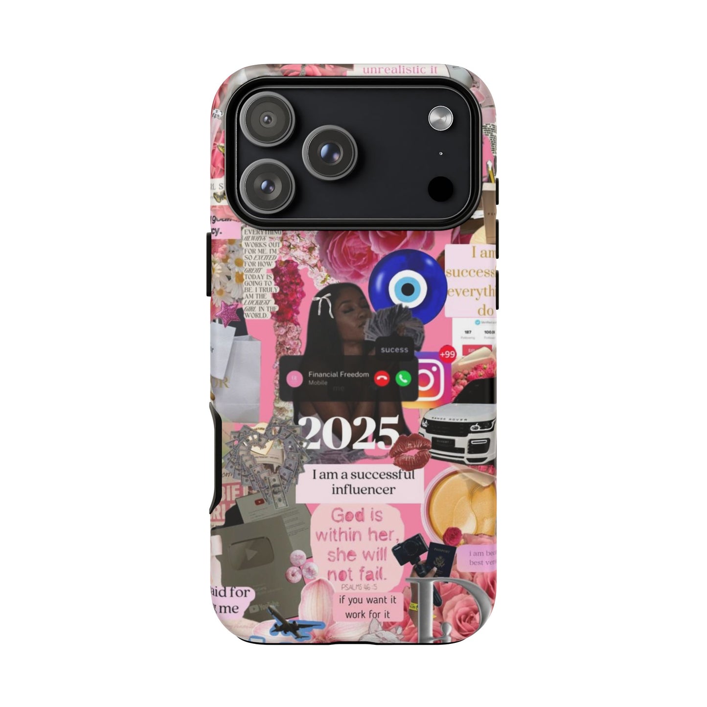 Pink girl vision board Tough Cases