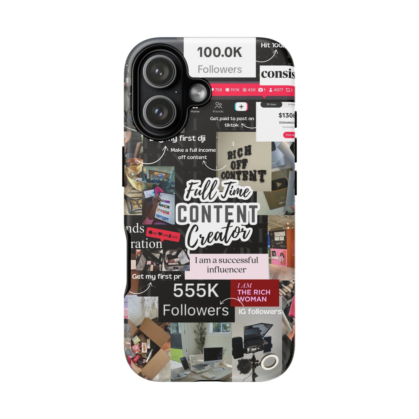 Content creat vision board Tough Cases