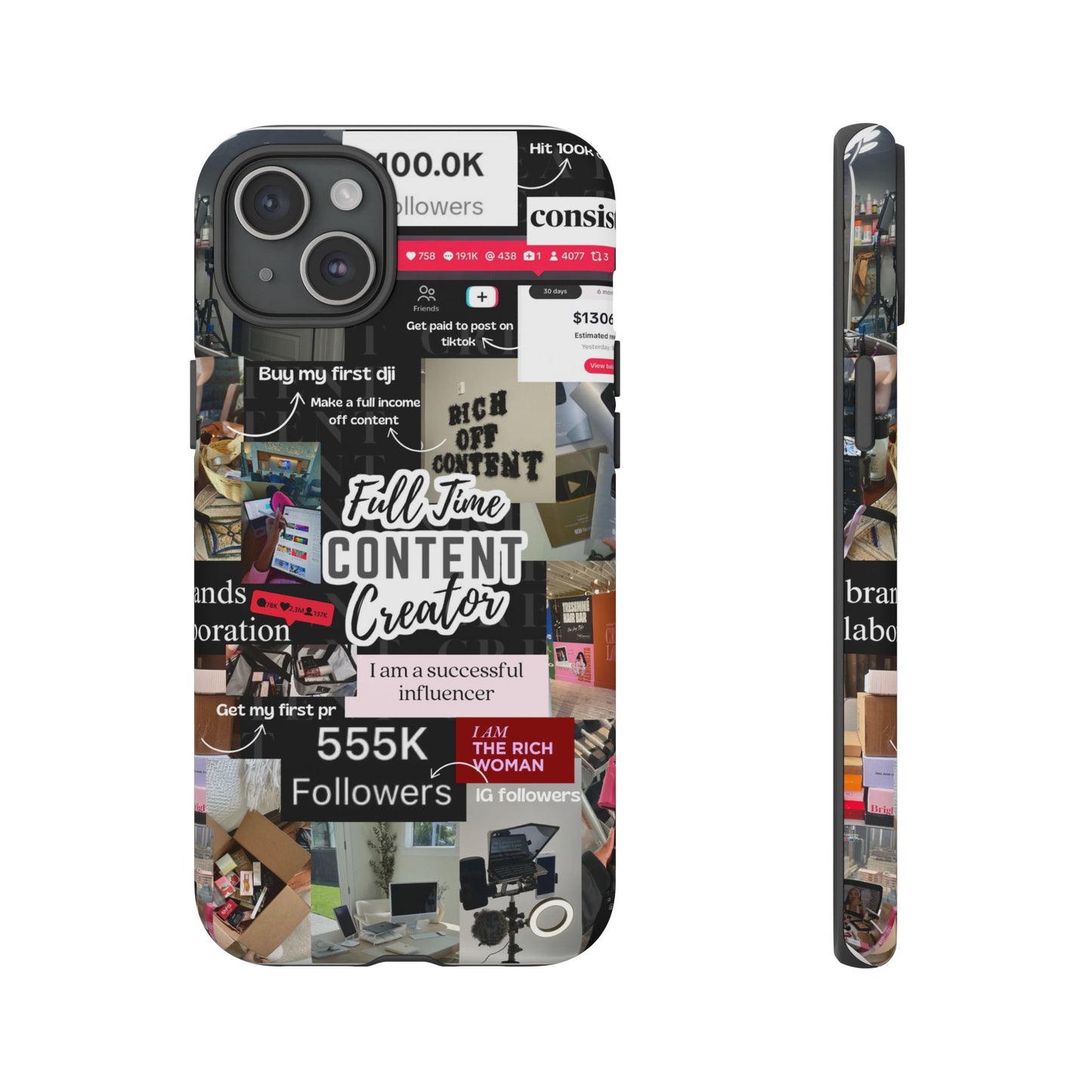 Content creat vision board Tough Cases