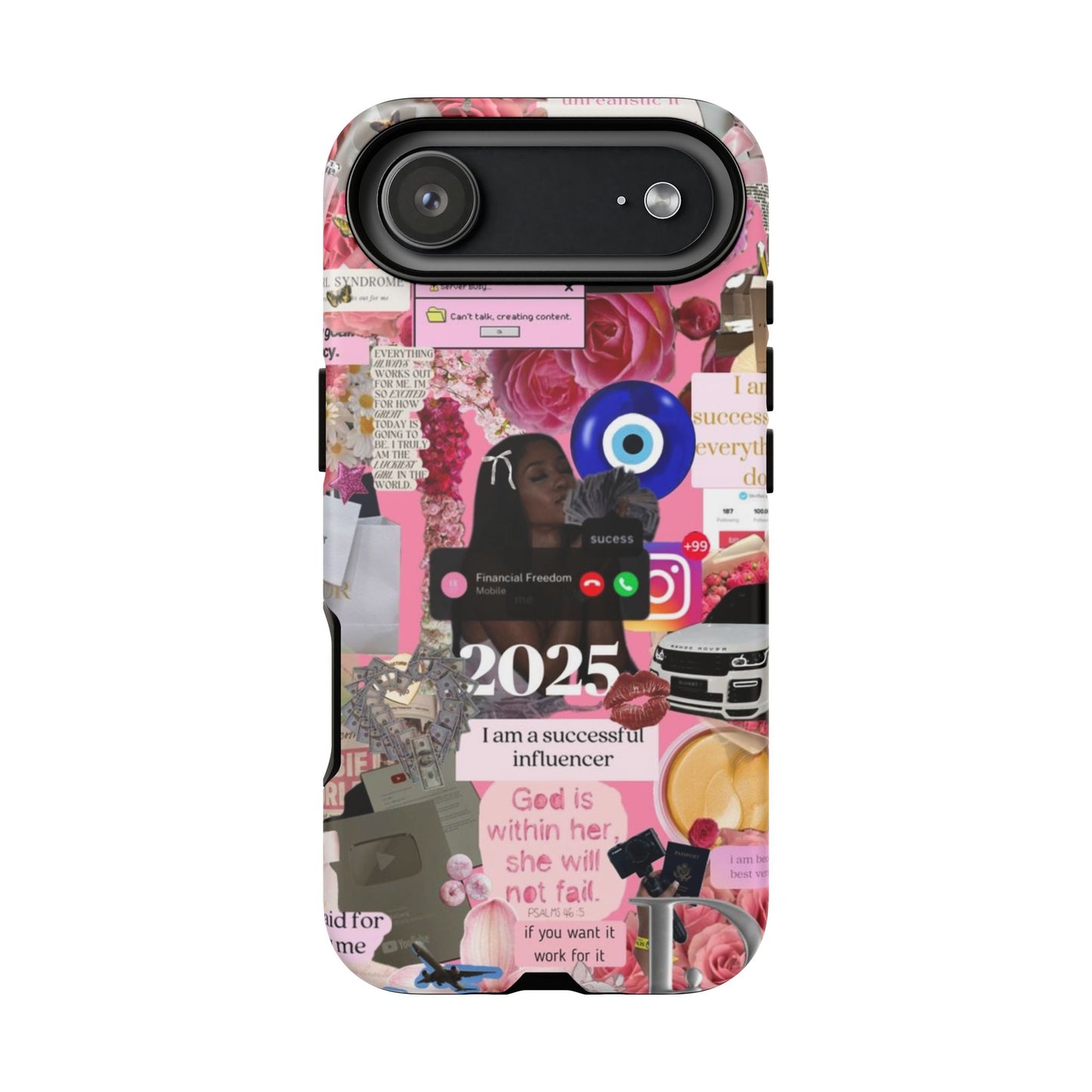 Pink girl vision board Tough Cases