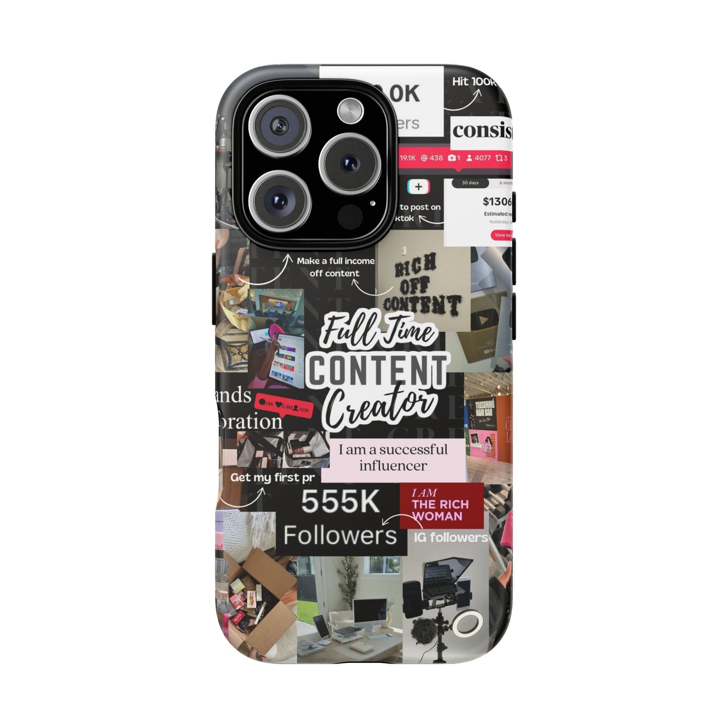 Content creat vision board Tough Cases