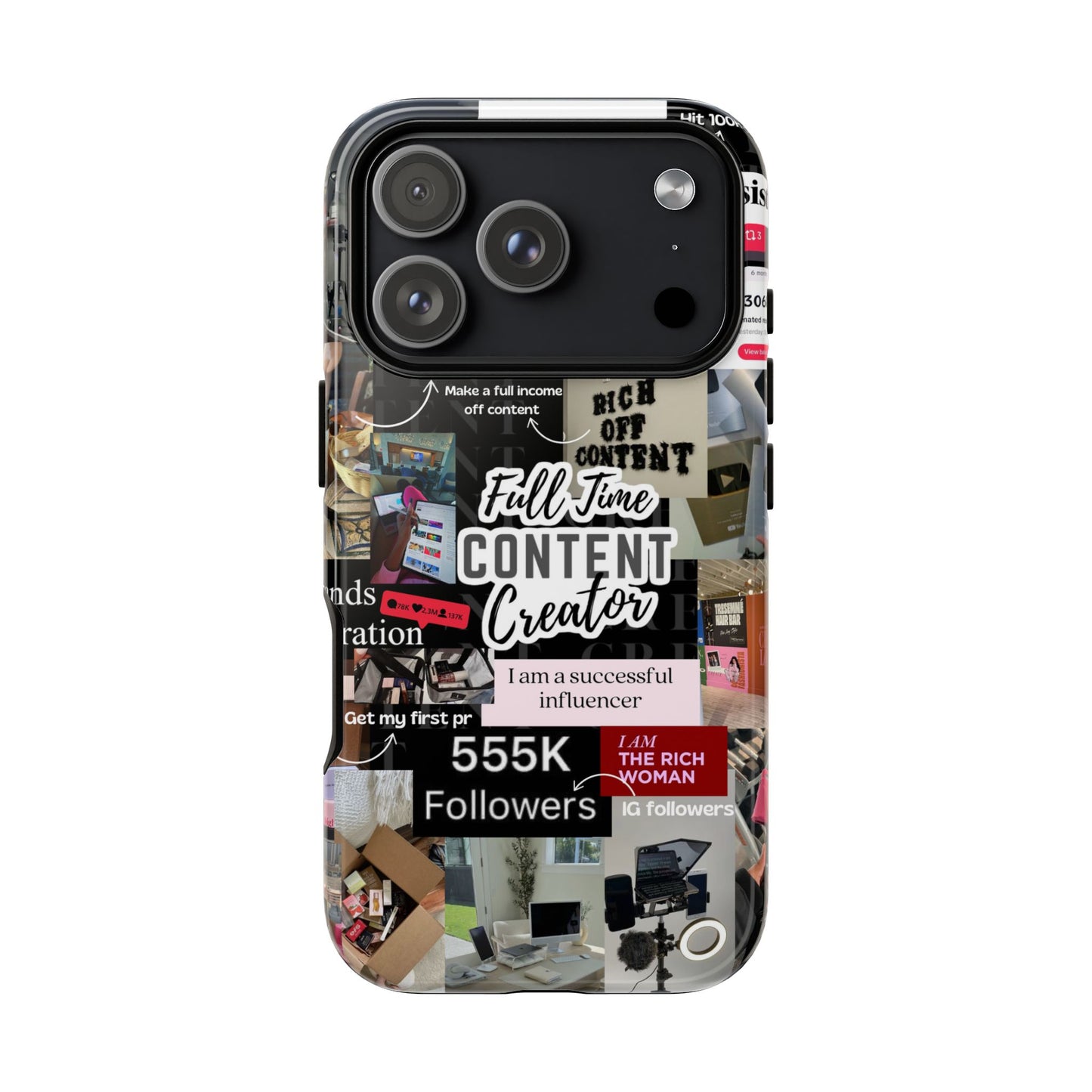 Content creat vision board Tough Cases