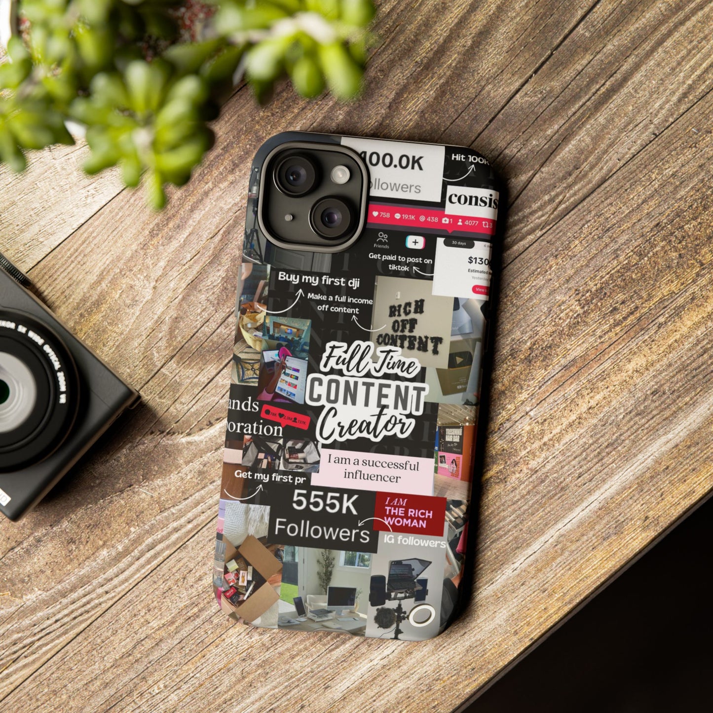 Content creat vision board Tough Cases