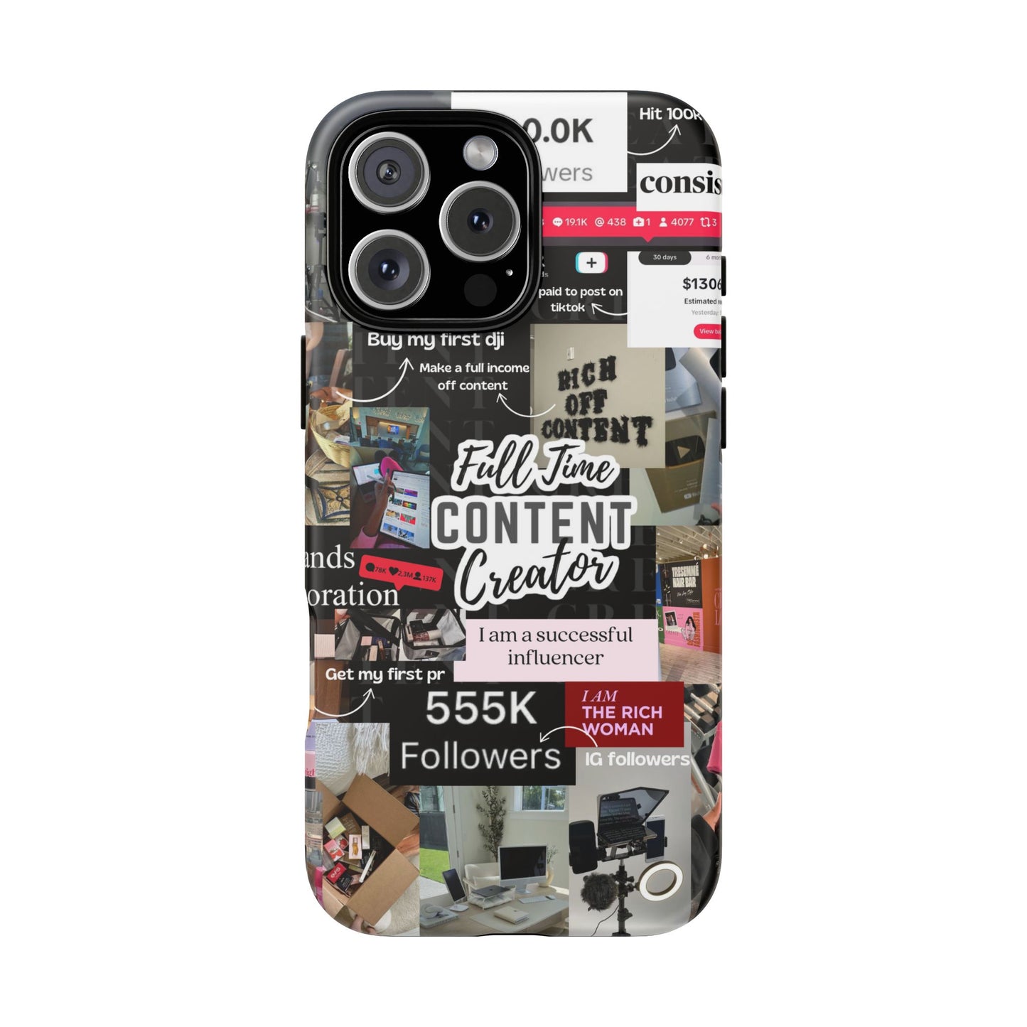 Content creat vision board Tough Cases