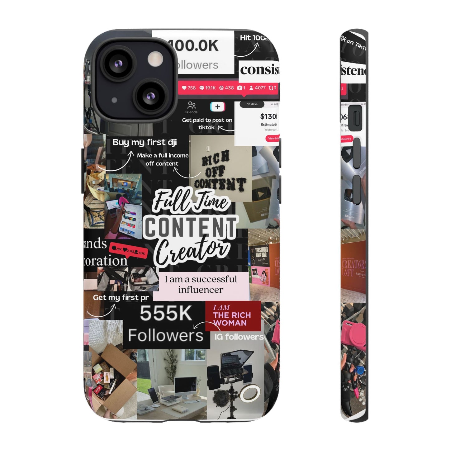 Content creat vision board Tough Cases