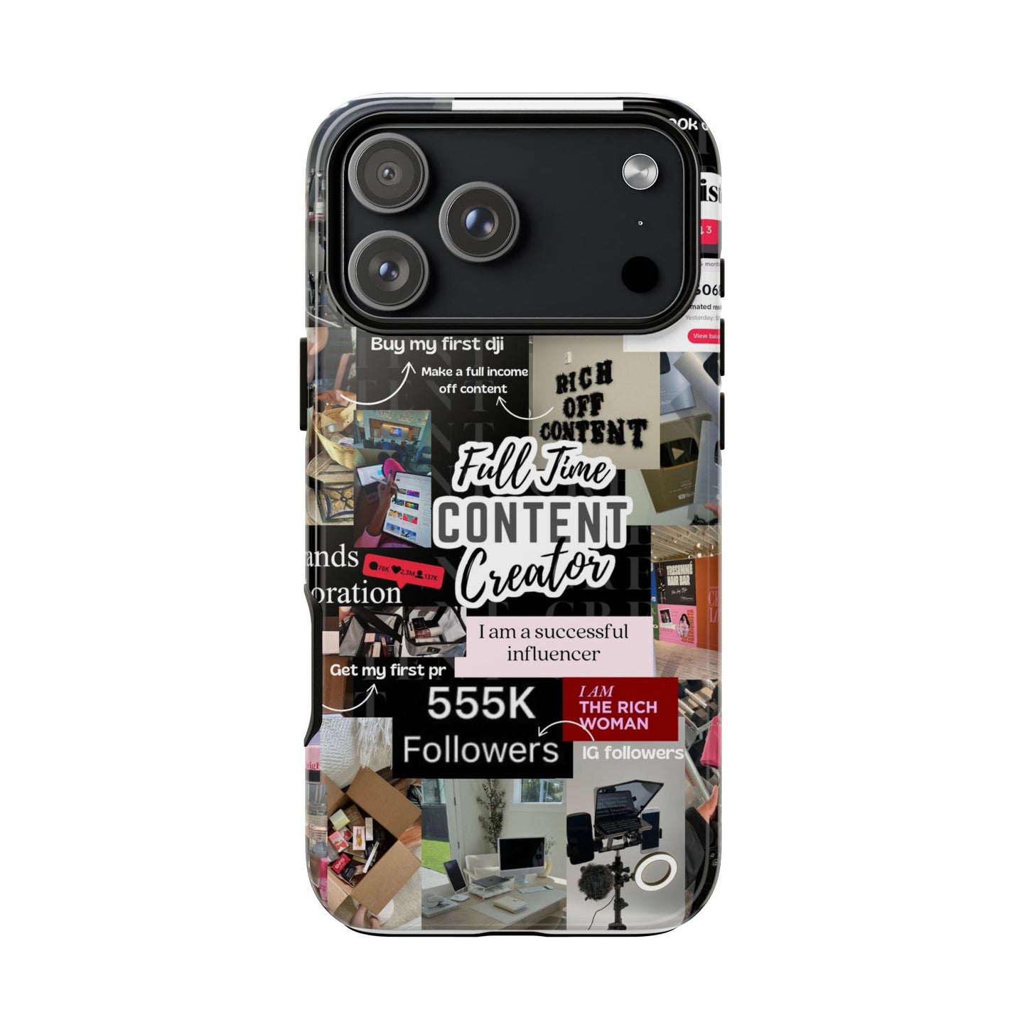 Content creat vision board Tough Cases