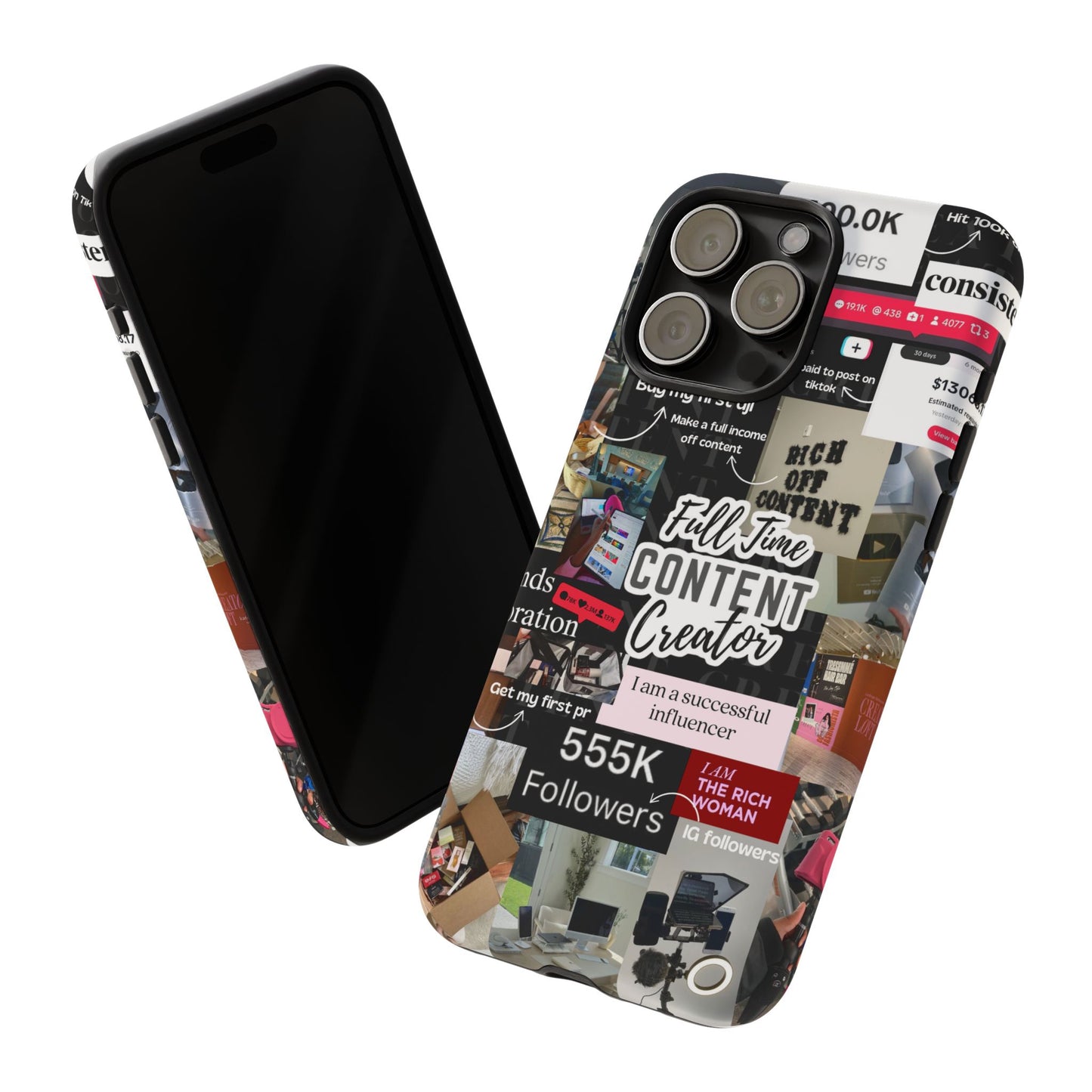 Content creat vision board Tough Cases