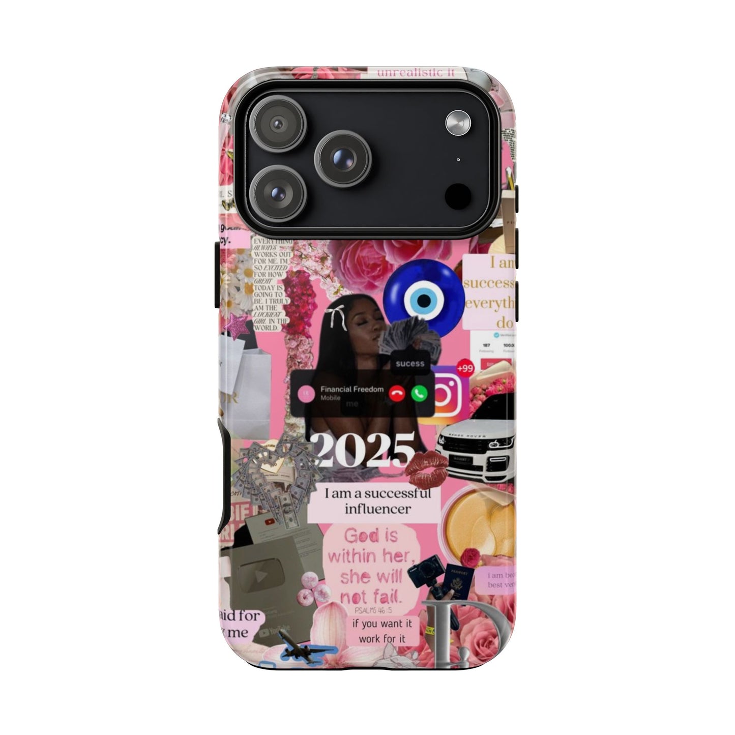 Pink girl vision board Tough Cases