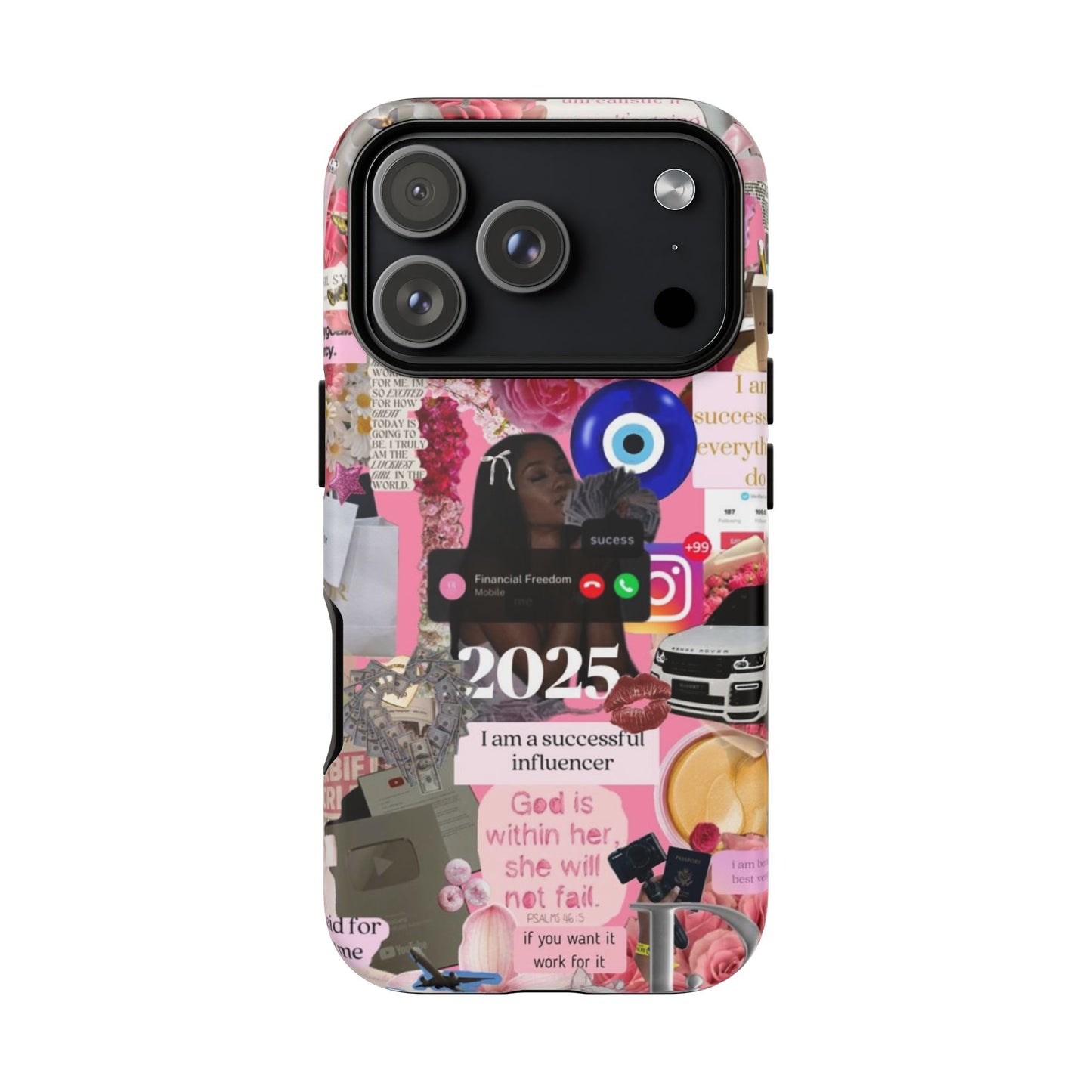 Pink girl vision board Tough Cases