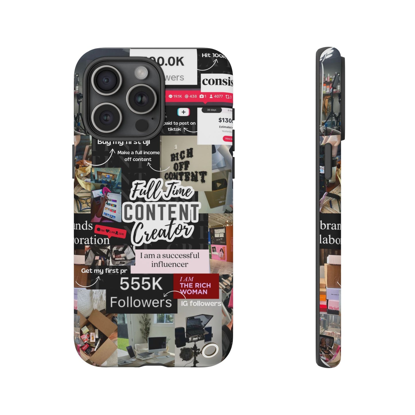 Content creat vision board Tough Cases