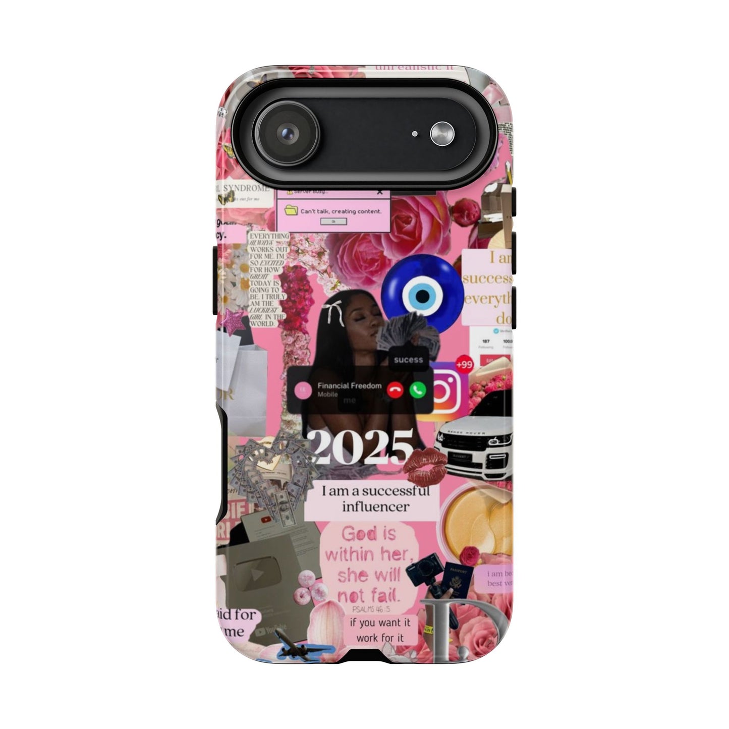 Pink girl vision board Tough Cases