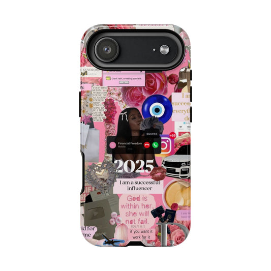 Pink girl vision board Tough Cases