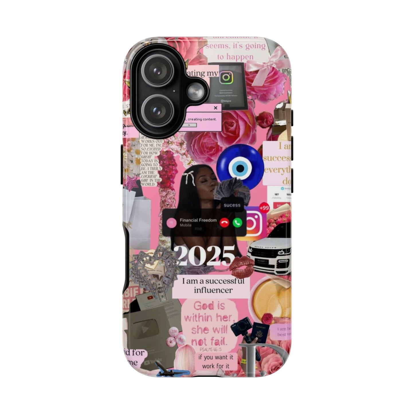 Pink girl vision board Tough Cases